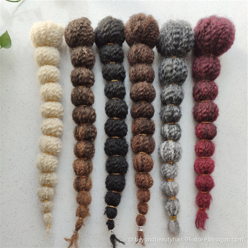 Synthetic Long Bubble Ponytail Afro Kinky Straight Drawstring Pony Tail Clip In Hair Extensions High Temperature Fiber Hairpie